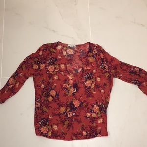 American Eagle Floral Blouse
